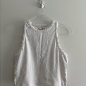 Abercrombie and Fitch Women's White Tank Top